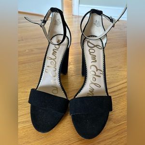 Sam Edelman black suede heels